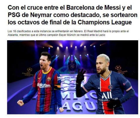 Sorteo de la Champions League: Barcelona-PSG, el cruce del morbo entre Messi y Neymar