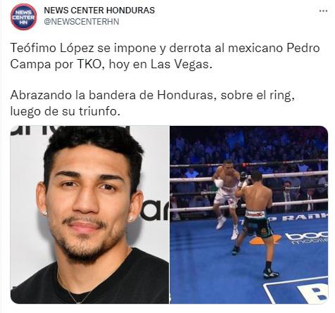 “Ha vuelto y demasiado castigo”: Así reaccionó la prensa luego de la contundente victoria de Teófimo López sobre Pedro Campa