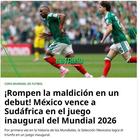 Prensa reacciona sobre México tras su debut en el Mundial: No va a trascender
