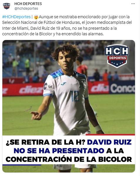 “Es más entusiasmo de la gente porque juega con Messi”: Así reaccionó la prensa de Honduras por el caso de David Ruiz