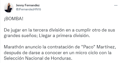 ¡De Tercera a Primera! Periodistas reaccionan tras anunciarse el fichaje de Francisco Martínez por el Marathón