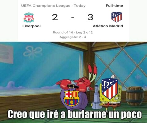 Los memes humillan al Liverpool tras ser eliminado de la Champions por el Atlético