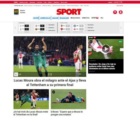 Lo que dice la prensa internacional sobre la final de la Champions League 2019