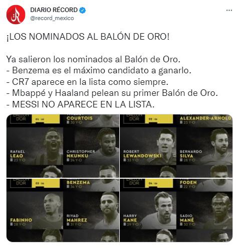 “Su declive es imparable, se hizo la luz”: Así reaccionó la prensa luego de que Messi quedó fuera del Balón de Oro 2022