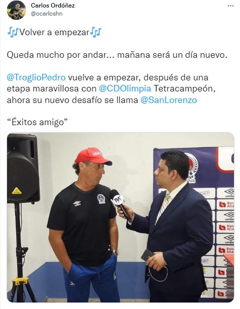 “Gracias por mostrarnos el camino”: Así se despidieron los jugadores y directivos de Olimpia de Pedro Troglio
