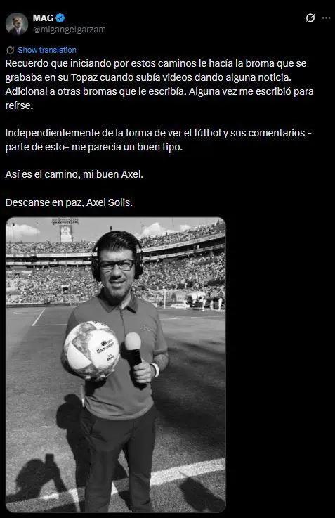 México está consternado: de qué murió Axel Solís, reconocido periodista de Televisa