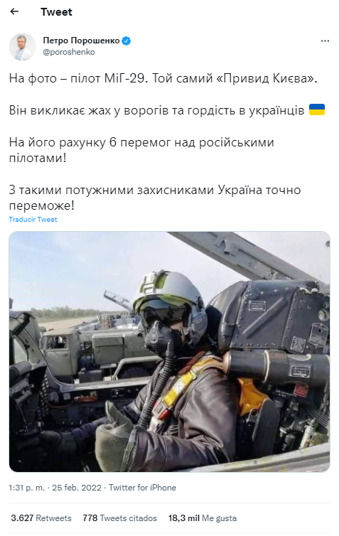 Así es el ‘Fantasma de Kiev’: Ucrania confirma su existencia y los supuestos aviones rusos que ha derribado en la guerra