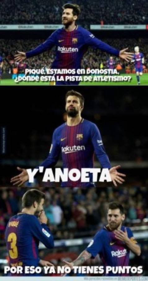 Los memes del sufrido triunfo del Barcelona sobre la Real Sociedad