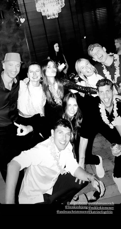 ¿Cómo recibieron los cracks el año 2023? Antonela Rocuzzo y las parejas de Courtois y Raphinha deslumbraron