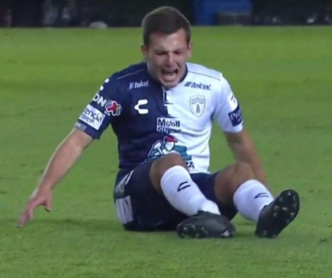 La dura lesión de Eugenio Pizzuto, compañero de Denil Maldonado en Pachuca