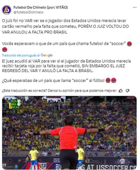 “Insólito uso del VAR y tenía que ser de Concacaf”: la dura reacción contra Said Martínez  por su error en el EEUU - Brasil