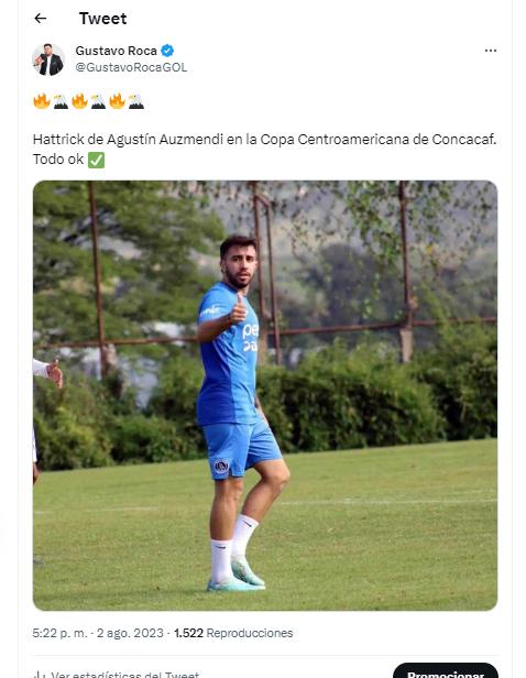 Auzmendi enloquece las redes: Así hablaron periodistas y aficionados del hattrick del atacante de Motagua