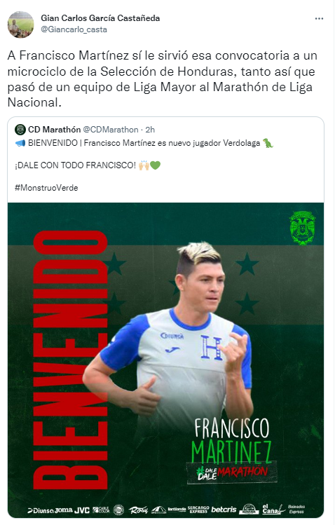 ¡De Tercera a Primera! Periodistas reaccionan tras anunciarse el fichaje de Francisco Martínez por el Marathón