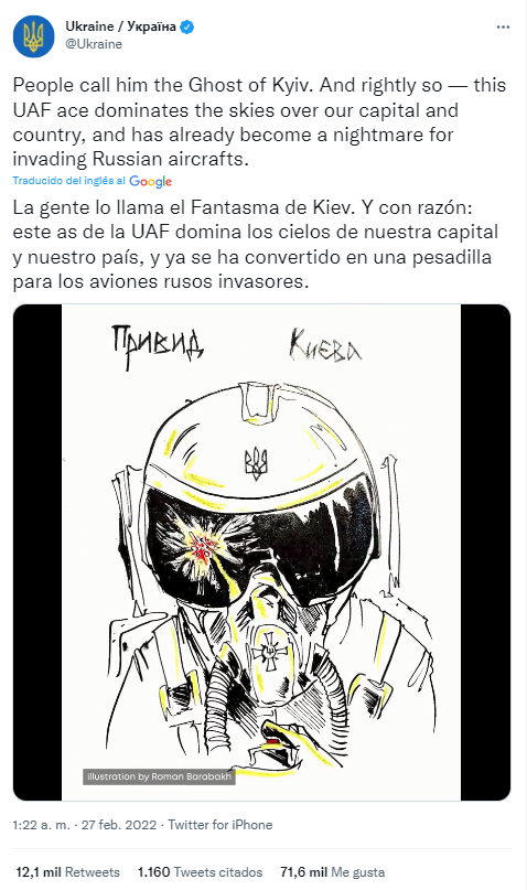 Así es el ‘Fantasma de Kiev’: Ucrania confirma su existencia y los supuestos aviones rusos que ha derribado en la guerra