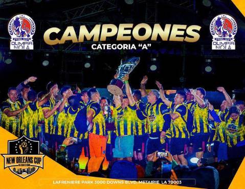 New Orleans Cup: Olimpia Nola se corona campeón con tremendo llenazo en la quinta edición y la copa se quedó en casa