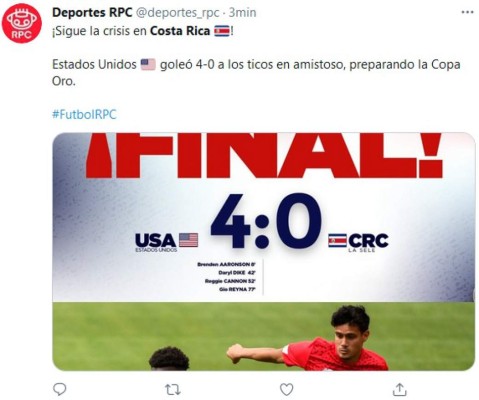 La prensa de Costa Rica explota contra su selección tras la goleada ante USA: 'Fuera todos, dan pena'