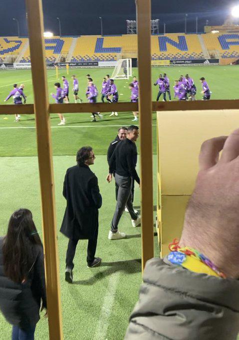 ¡Visita sorpresa! Así fue captado Cristiano Ronaldo en el entrenamiento del Real Madrid y su broma con los españoles