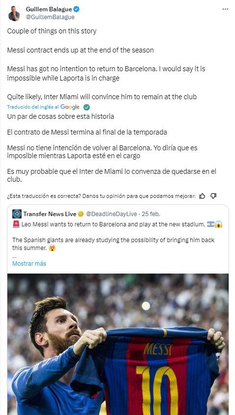 Cuenta la verdad sobre el regreso de Messi a Barcelona y señala al culpable de todo: “El contrato...”