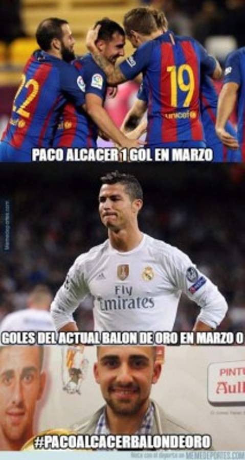 ¡Hasta con Cristiano se meten! Los memes que dejó la goleada del Barca al Gijón