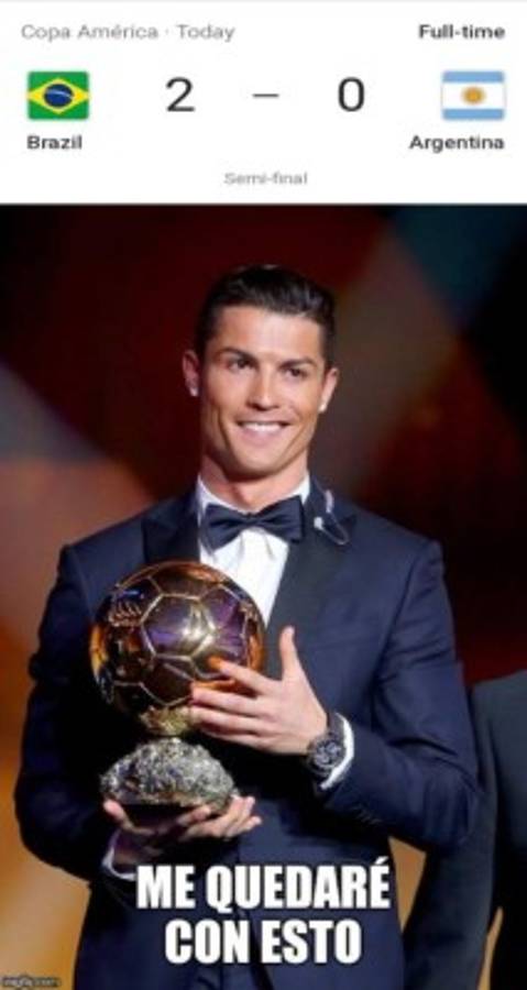 MEMES: Humillan y destrozan a Messi tras derrota de Argentina ante Brasil en la Copa América