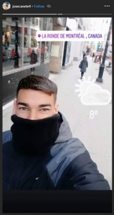 ¡Nieve y abrigos! Así se la pasa en Montreal el Olimpia previo al juego ante el Impact