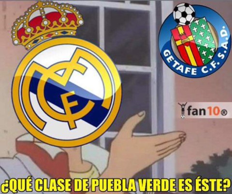 Los mejores memes de la goleada del Real Madrid ante Getafe
