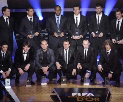 Los rostros de Cristiano Ronaldo en Balones de Oro frente a Lionel Messi