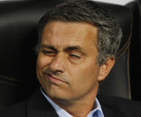 Las peores caras del entrenador portugués José Mourinho