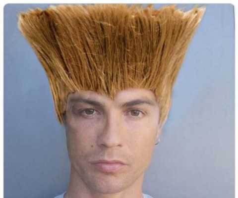 ¡Para reír más! Los memes siguen liquidando a Cristiano Ronaldo por su nuevo corte de pelo&nbsp;&nbsp;