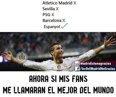 Los memes que dejó la paliza del Real Madrid al Espanyol