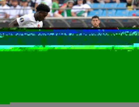 CHARLOTTE, NORTH CAROLINA - JUNE 23: Yosel Piedra #6 of Cuba tackles Alphonso Davies #12 of Canada during the second half of their Group A 2019 CONCACAF Gold Cup match at Bank of America Stadium on June 23, 2019 in Charlotte, North Carolina. Canada won 7-0. Grant Halverson/Getty Images/AFP