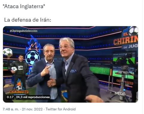 ¡Para morir de risa! Los divertidos memes que dejó la paliza de Inglaterra sobre Irán en el Mundial de Qatar