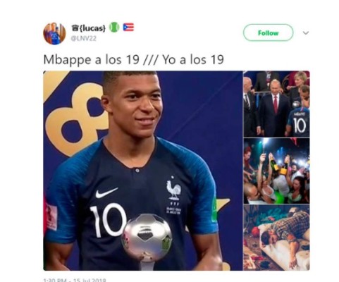 'Yo a los 19 años': Los memes sobre Mbappé que se hacen virales en redes sociales