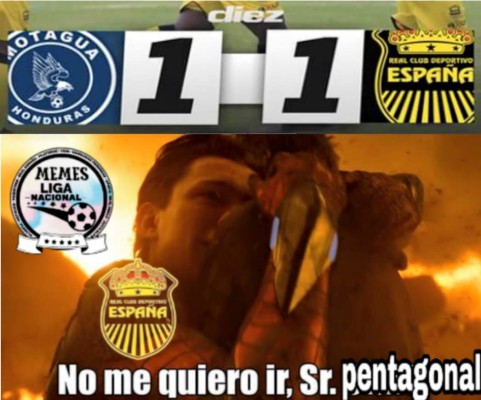 Divertidos memes atacan al Real España y Rony Martínez, Olimpia es alabado