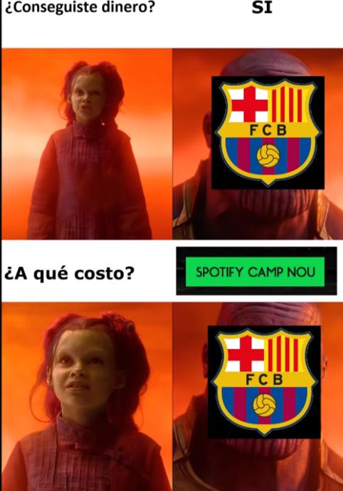 ¡Hacen pedazos a los madridistas! Los jocosos memes del acuerdo entre Barcelona y Spotify ¿Cómo será la camisa?