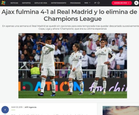 La prensa se hace sentir sobre fracaso del Real Madrid: 'Papelón', 'Luto' y 'Fracaso'