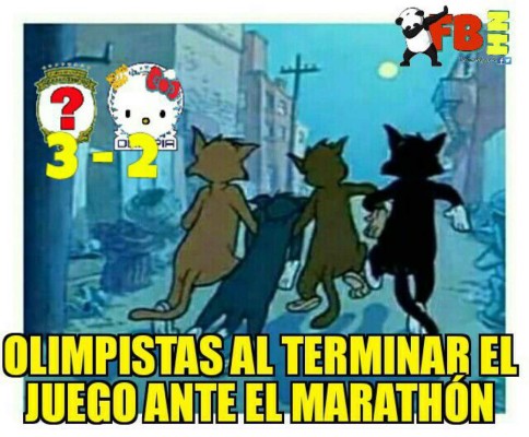 Los terribles memes contra Olimpia por la remontada de Marathón