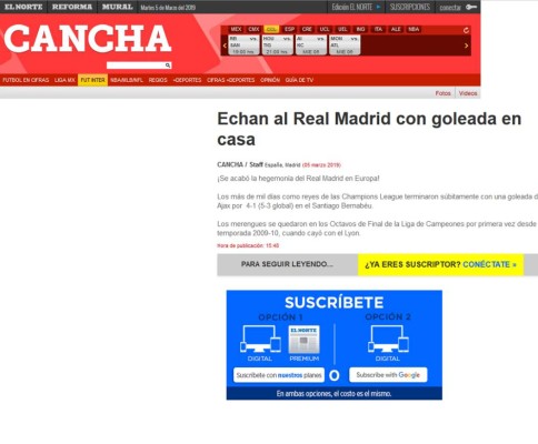 La prensa se hace sentir sobre fracaso del Real Madrid: 'Papelón', 'Luto' y 'Fracaso'