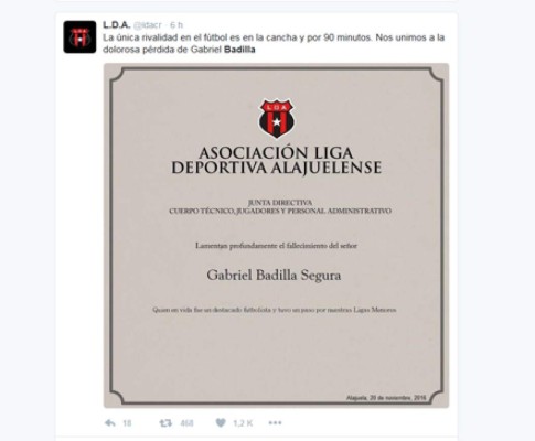 ¡QUÉ TRISTE! El fútbol costarricense llora la muerte de Gabriel Badilla