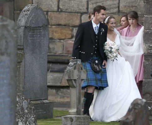 La boda escocesa de Andy Murray y Kim Sears en Fotografías
