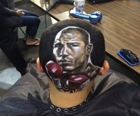 Los rostros de los deportistas realizados en cortes de cabello