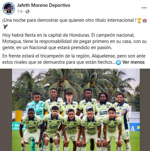 Aterrador dato de Motagua ante Alajuelense y esto dice la prensa previo al partido