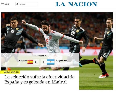La prensa no perdona a Argentina tras la 'catástrofe' en España