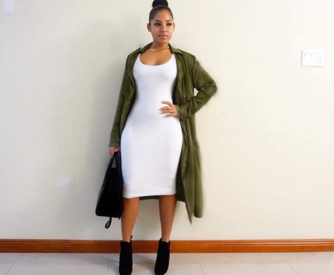 La despampanante Kasi Bennett, novia de Usain Bolt que lo alienta en todo momento