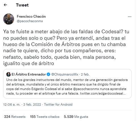 El ‘agarrón’ entre Chiquimarco y Francisco Chacón tras el polémico penal de México: ‘‘Eres un fiasco; nunca pudiste ganarme en nada’’