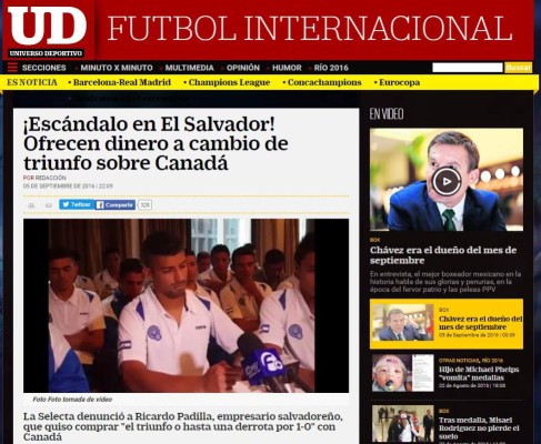 Prensa mundial hace eco del escándalo que denunciaron seleccionados de El Salvador