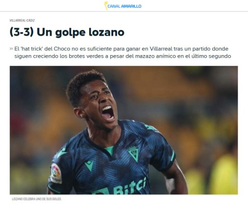 'El heredero del 'Mágico' González e histórico': Prensa mundial se rinde a los pies del Choco Lozano