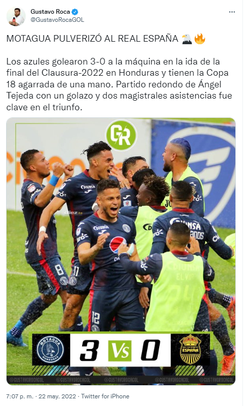 Tajantes: periodistas reaccionan tras el baile que le dio Motagua a Real España en la final de ida