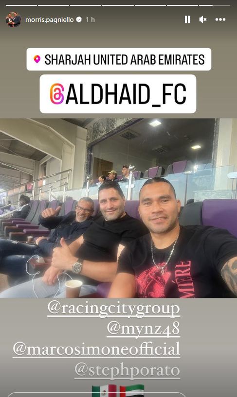 Gullit Peña se encuentra en la ciudad de Sarja en los Emiratos Árabes Unidos.