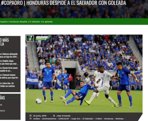 ¡Paliza! La prensa internacional y sus titulares tras la goleada de Honduras a El Salvador&nbsp;&nbsp;